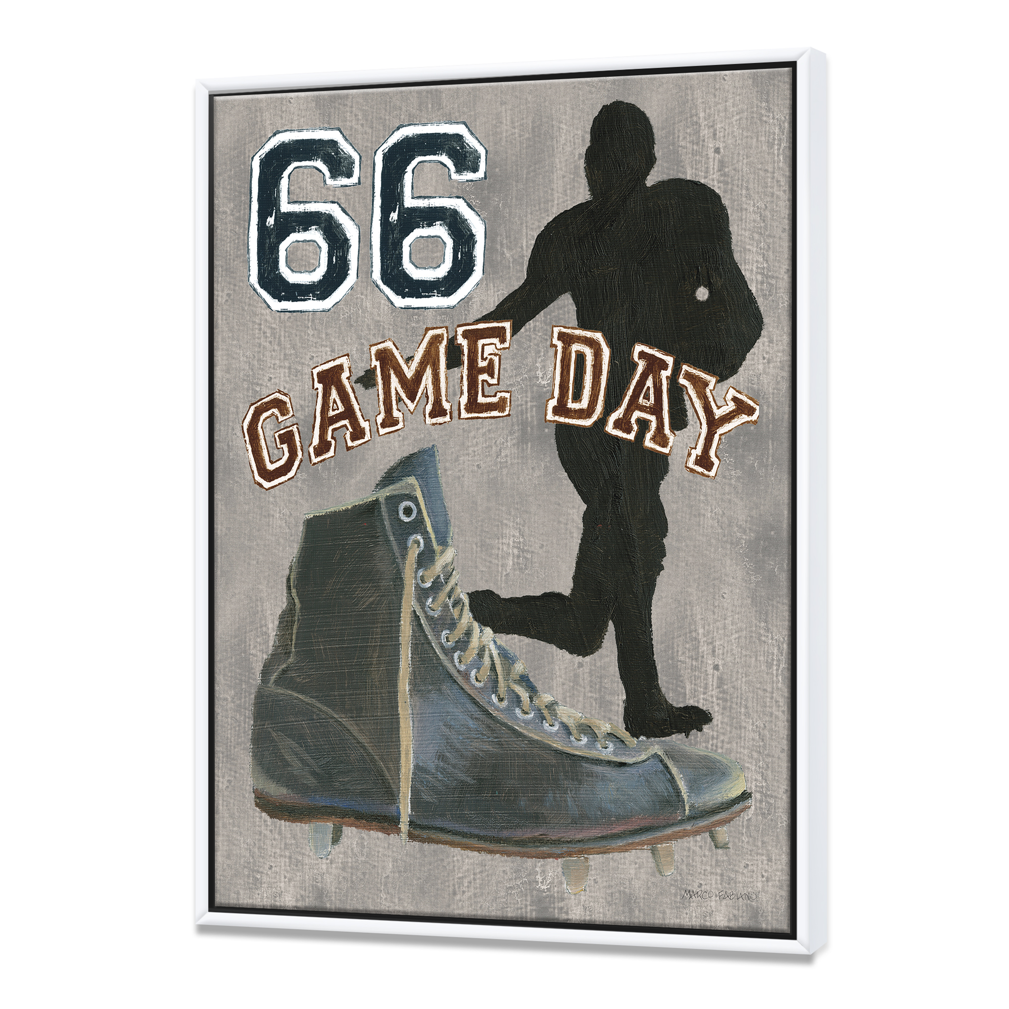 football Game Day II - Vintage Sport Framed Canvas - Walmart.ca