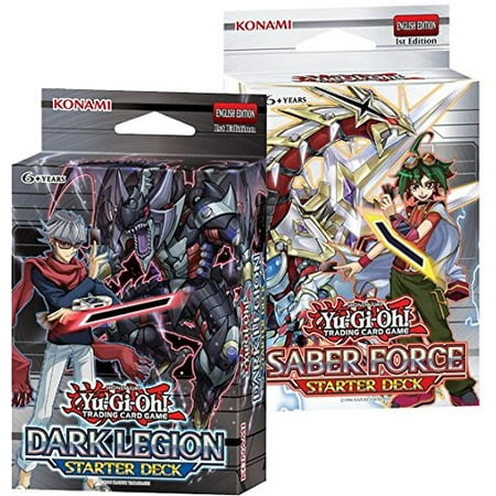 YuGiOh Saber Force & Dark Legion Starter Decks 1st Ed by Includes both Saber Force & Dark Legion decks By