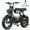 Y16 Black, variant on 6000W Peak Motor COSWHEEL R19 Electric Bike for adult,72V40Ah battary 124 Miles Range,3000W Rated 50MPH Max Speed,, Hydraulic Brakes, Off-Road 19"all terrain tire UL2849
