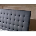 thumbnail image 3 of HomeRoots 283523 Leatherette Tall Headboard Eastern Bed, Black - King, 3 of 5