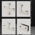thumbnail image 6 of Glass New T-cross Aluminum Alloy L-type Reinforcement Fixing Clip Angle Corner Code Glass Clip Corner Guard 8-10MM COLD ROLLED STEEL - HALF ROUND, 6 of 8