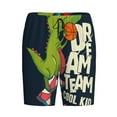 thumbnail image 4 of Fotbe Dinosaur Basketball Player Pajama Shorts for Men, Men's Pajama Bottoms, Sleepwear,Short Pajama Pants-XX-Large, 4 of 9