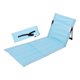 thumbnail image 5 of Asiento de suelo plegable para acampar con respaldo, silla de suelo plegable, cómoda para Azul claro, 5 of 8
