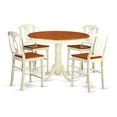 thumbnail image 1 of East West Furniture Trenton 5 Piece Keyhole Dining Table Set, 1 of 2