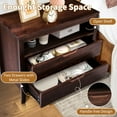 thumbnail image 3 of UBesGoo Nightstand 2 Drawer Dresser Side Table, Soild wood & MDF with Solid Wood Veneer, Brown, 3 of 13