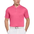 thumbnail image 2 of PGA Tour Men's Edge Collar Polo Shirt Pink Size XL, 2 of 2