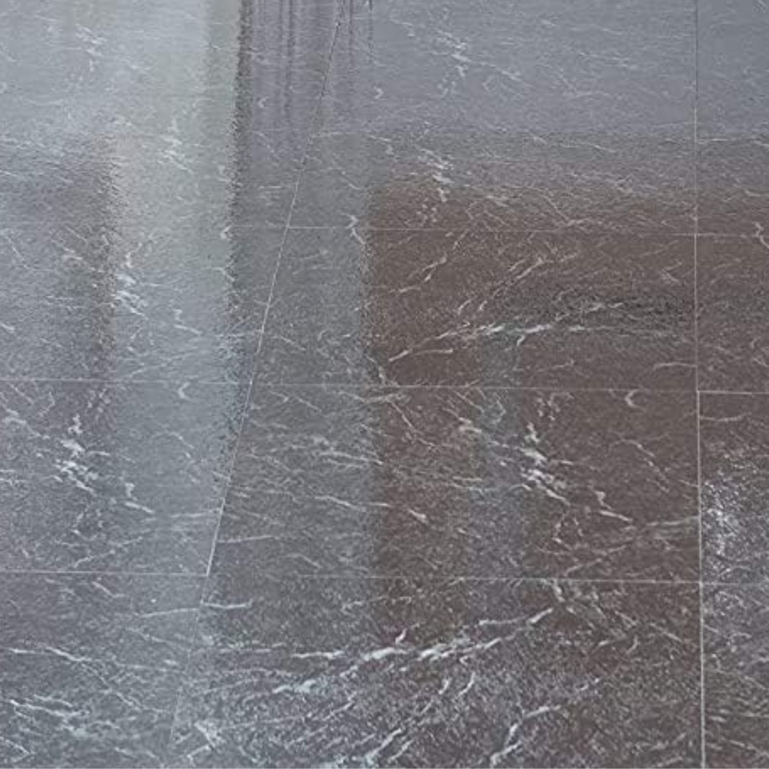 NEXUS Black with White Vein Marble 12x12 Self Adhesive Vinyl Floor Tile - 20 Tiles/20 Sq.Ft., 2 pack