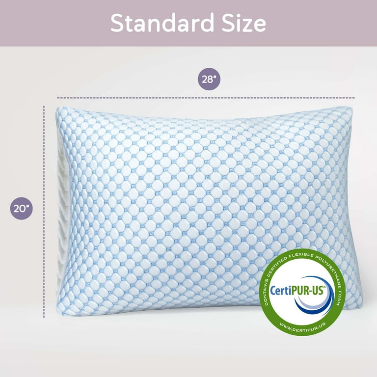 Virtu Cooling Memory Foam Standard Pillows 2 Pack photo 8