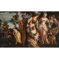thumbnail image 3 of Benedetto Caliari 14x11 Black Modern Framed Museum Art Print Titled - The Finding of Moses, 3 of 5