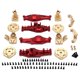 thumbnail image 1 of Kit de Cubierta de Puente C de Latón para Carcasa de Eje Delantero y Trasero de Coche RC para 1/12 H12Y H12Y+ RC Rojo, 1 of 5
