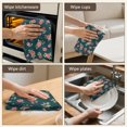 thumbnail image 5 of 2 Pcs Pioneer Flower Floral Print Pattern Kitchen Towels, Funny Microfiber Dish Towel Set, 18" X 26" Tea Towels, 5 of 6