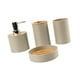 thumbnail image 5 of Juego de 4 accesorios de baño Macarena dispensador de jabón beige, 5 of 8