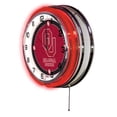 thumbnail image 2 of Oklahoma Sooners 19" Neon Wall Clock, 2 of 5