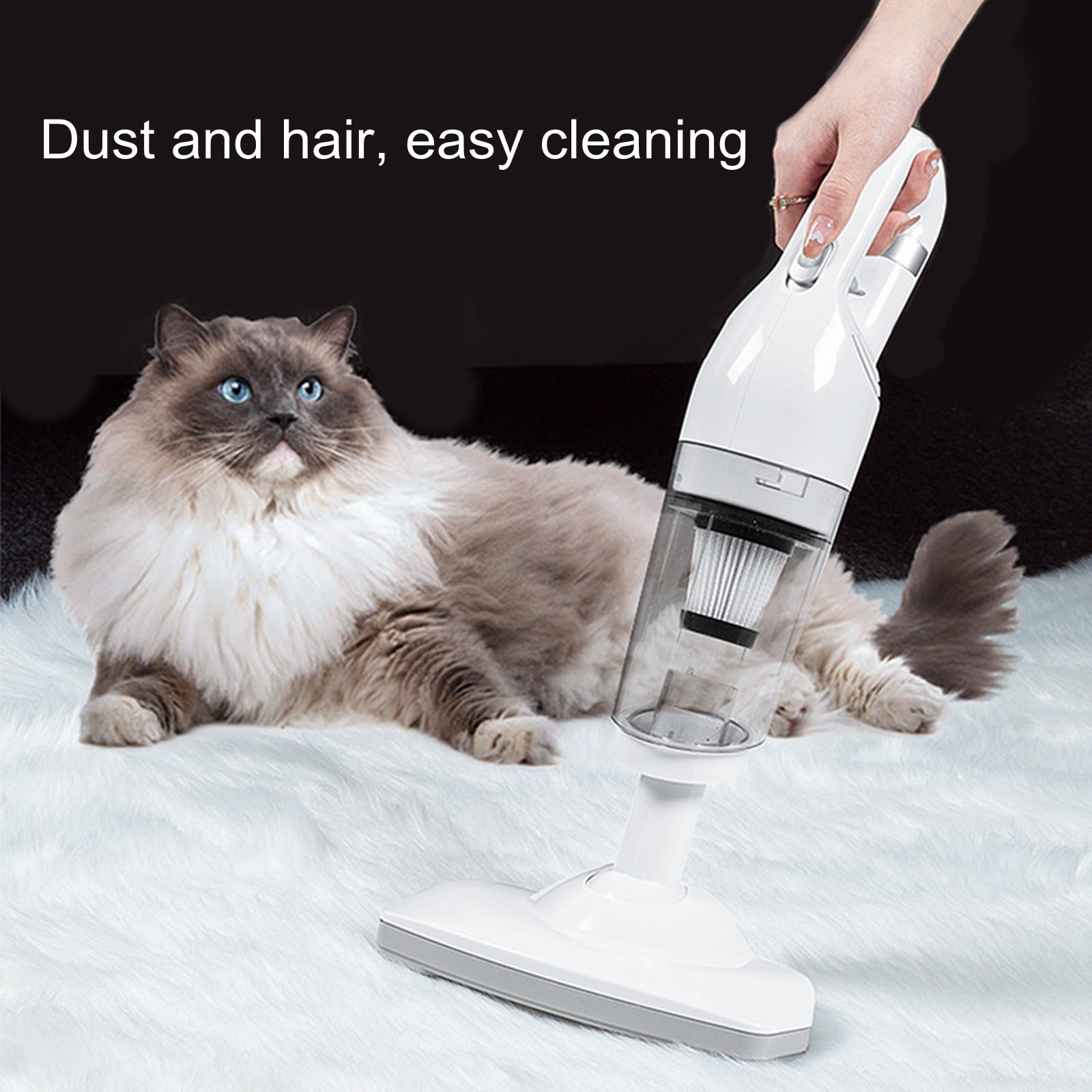 Fnochy Cordless Vacuum Cleaner, Stick Vacuum Cleaners With 12Kpa Powerful Suction, Anti- Handheld Vacuum Cleaner For Home For Carpet Hardwood Floor Pet Hair Car Cleaning