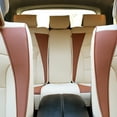 thumbnail image 2 of FH Group Car SUV Truck Leatherette Seat Cushion Covers 5 Seat Full Set Seats Beige with Beige Dash Mat, 2 of 9