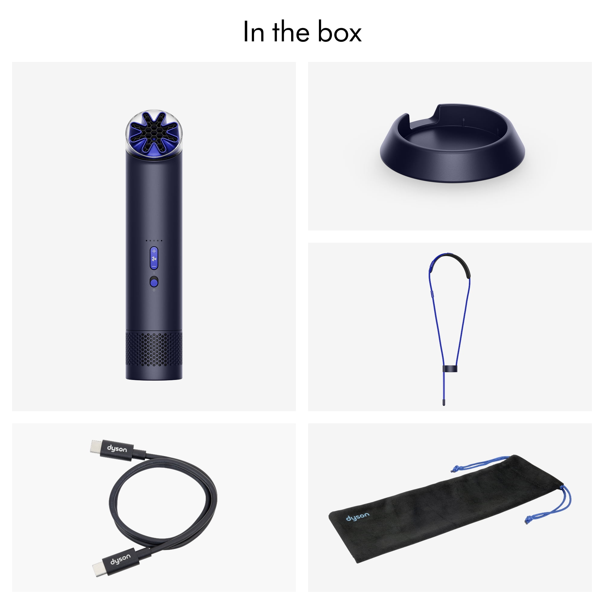 Dyson HushJet™ Mini Cool Personal Fan | Ink/Cobalt | New | Latest