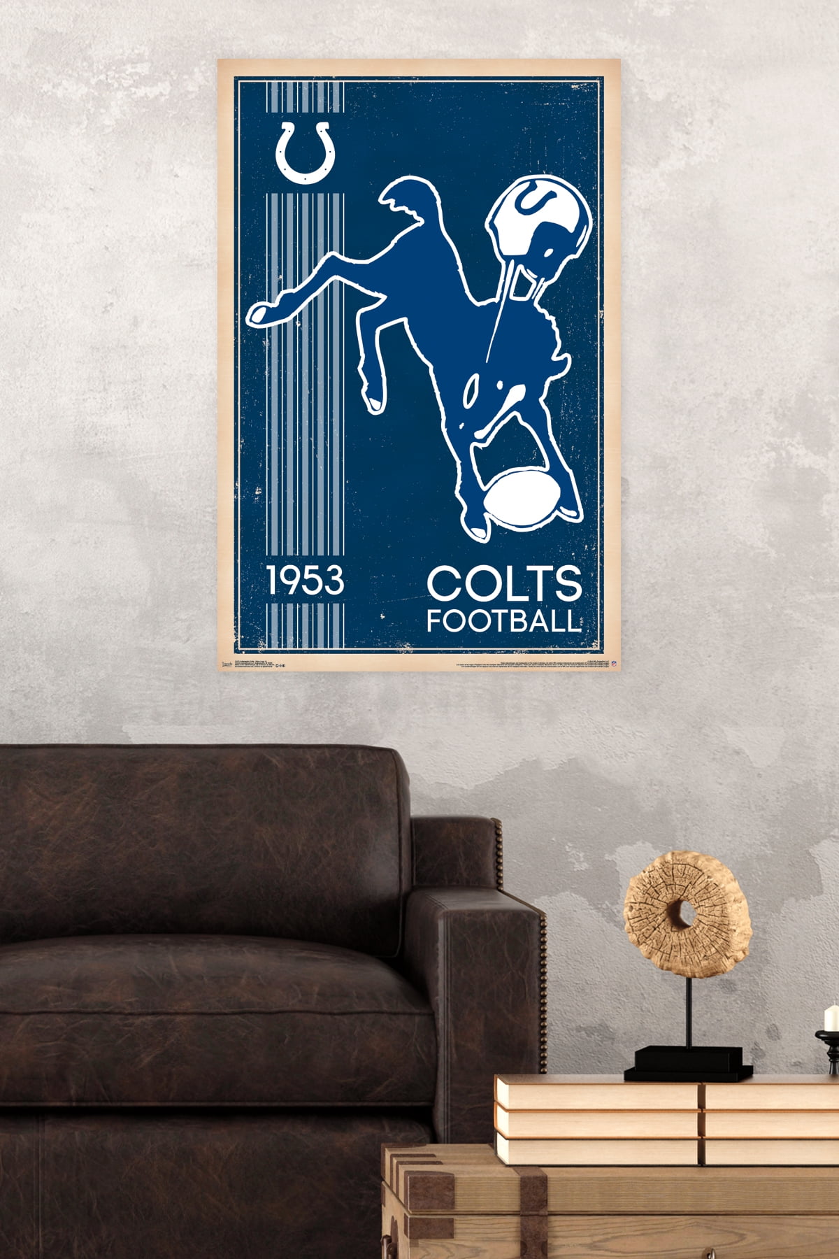 NFL Indianapolis Colts - Retro Logo 14 Wall Poster, 22.375" x 34"