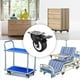 thumbnail image 4 of Juego de 4 ruedas de 50 mm con freno, ruedas giratorias de 4 piezas para muebles/transporte, ruedas para muebles, ruedas resistentes con capacidad de carga total de 300 kg, 4 of 5