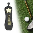 thumbnail image 4 of Cubierta de la cabeza del palo de golf shamjiam PU cuero impermeable Negro 10.8x3.9 pulgadas, 4 of 9