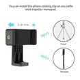 thumbnail image 3 of 360° Folding Mini Tripod Stand Phone Camera Portable Holder w/Cellphone Clip Compatible for Cell Phone GoPro Camera, 3 of 7