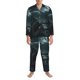 thumbnail image 3 of Balery Moonlit Night Sky Shark Pijama para Hombre de Dos Piezas con Manga Larga, Conjunto de Dormir y Descanso Suave con Bolsillos-Medium, 3 of 7