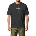 thumbnail image 3 of HAJWOH Mens Cross Christian Minimalist Religious Faith T-Shirt T-Shirt, 3 of 5