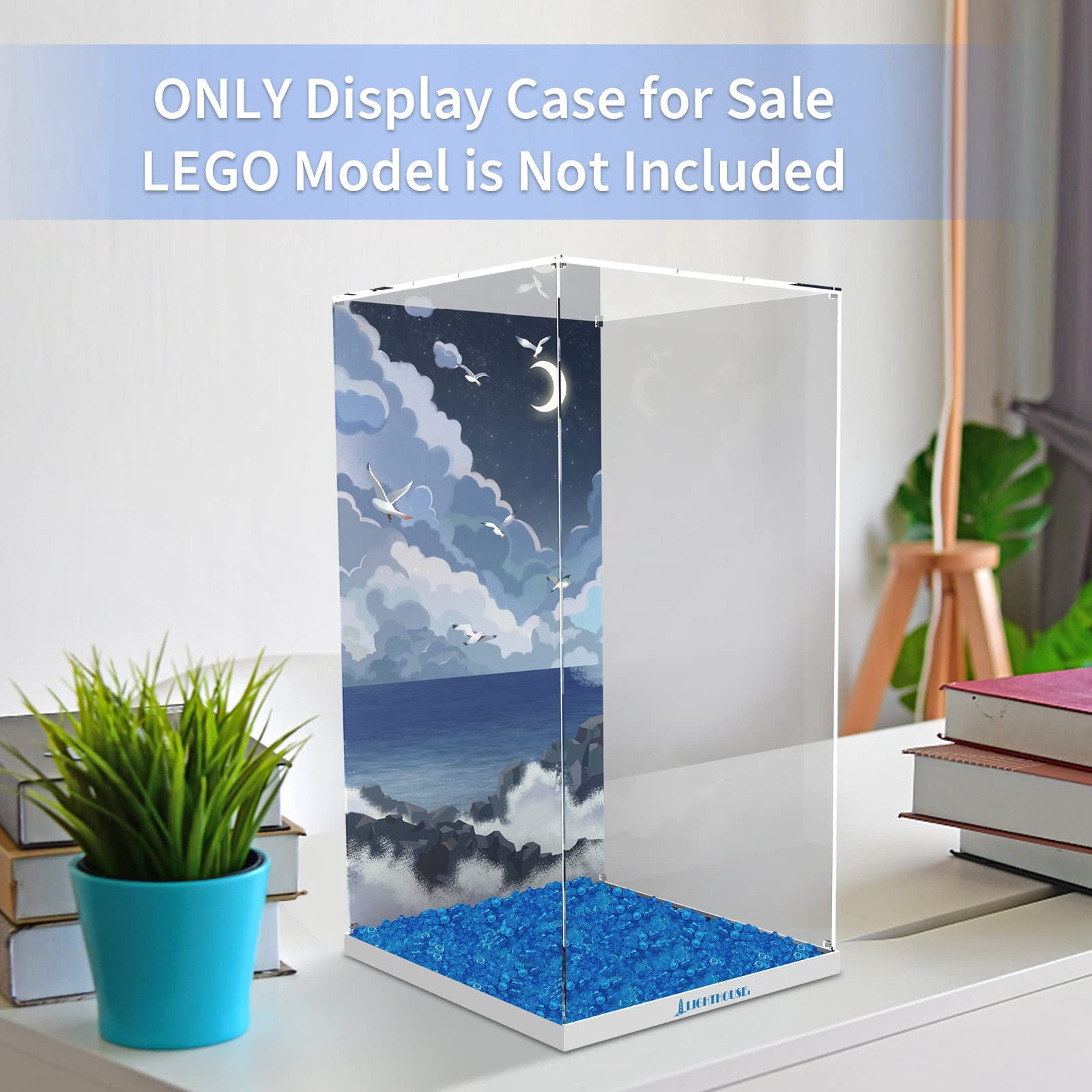 Acrylic Display Case for Lego 21335 Motorized Lighthouse(ONLY Display Case, the Model NOT included)