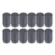 thumbnail image 1 of Tapas de vástago de válvula de neumático universal, tapas de vástago de válvula para coche, SUV, bicicleta, camiones, motocicletas, 17mm, aleación de aluminio, gris, 12 piezas, 1 of 1