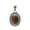 tiger-eye, variant on Real 925 Sterling Silver Pendant For Men Women, Natural Labradorite Cabochon Oval Grey Gemstone Amazing Handcrafted Pendant For Her Him