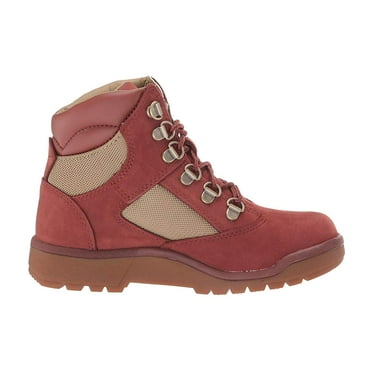 Timberland Kids 6" Fabric/Leather Field Boot (Little Kid) Rust Nubuck