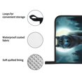 Cauagu Wolf Print Oven Mitts and Pot Holders 4 pcs Set,Extra Thicken