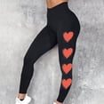 thumbnail image 4 of lcziwo Sales Today Clearance Prime Only, Womens Compression Athletic Yoga Pants Fashion Graphic Print Leggings Casual Stretch High Waisted Workout Legging Pant for Gym Running Black XXL, 4 of 5