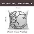 thumbnail image 2 of LALILO Throw Pillow Covers Moon Oriental Moon Art Beautiful Black Cushion Cover 18" x 18", 2 Pack, 2 of 6