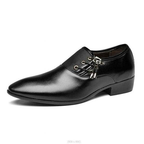 Frhoxug Men's Smooth Slip-On Dress Shoes For Wedding Party Office