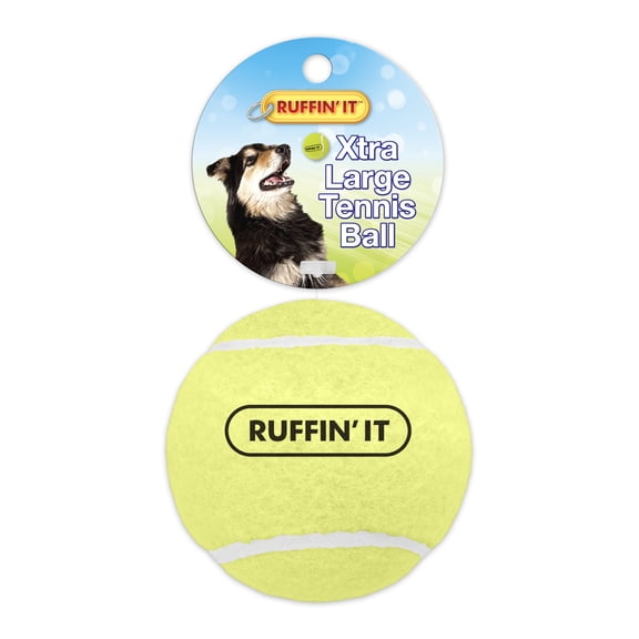 Ruffin' It Extra Large Tennis Ball - Large Sized Dog Toy for Park, Home, or Beach