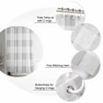 thumbnail image 7 of Shower Curtains Gray White Plaid Bath Curtain Simple Art Waterproof Bathroom Shower Curtain Set with Hooks Decoration 72 x 72 Inches, 7 of 7