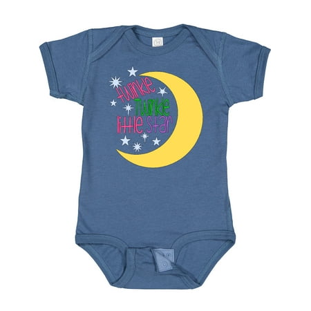 

Inktastic Twinkle Twinkle Little Star with Yellow Moon Gift Baby Boy or Baby Girl Bodysuit