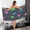 thumbnail image 7 of Colorful Party Theme Pattern 2 Piece Cotton Bath and Face Towel Set Soft and Absorbent, for Beach Pool Bathroom, 7 of 7