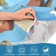 thumbnail image 7 of joogoo Cute Cow on Grassland Curtains Sets Half Window Cafe Farmhouse Tier 2 Panels Short Curtain Rod Pocket 27"W x 24"L, 7 of 7