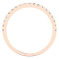 thumbnail image 4 of 0.57 ct Brilliant Round Cut Synthetic Moissanite 18K Rose Gold Stackable Band SZ 6.5, 4 of 5