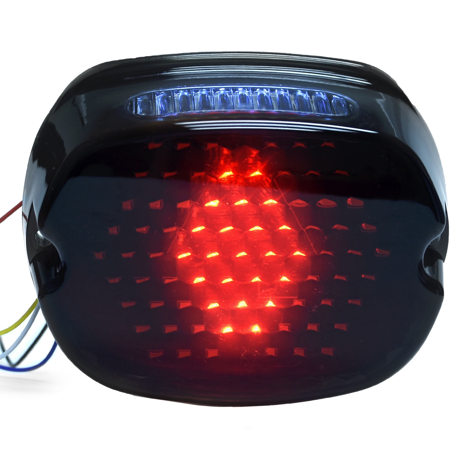 LED Smoke Taillight Light For 2007-2014 Harley Davidson Dyna Street Bob FXDB