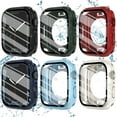 thumbnail image 1 of ANTHOUSE  6-Pack Compatible with Apple Watch Series 7 Series 8 41mm Case with Screen Protector, Hard PC Bumper Cover for Men Women Sports Protective Case for iWatch 7 8. 41mm, 6 Colors, 1 of 16