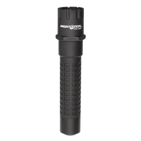 Nightstick TAC-500B Polymer Multi-Function Tactical Rechargeable LED Flashlight with Lithium-Ion Battery and AC & DC Power Supply, 200 High Lumens, IP-X7 Waterproof, Black