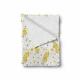 thumbnail image 2 of Mustard Soft Flannel Fleece Throw Blanket, Pattern with Floral Branch and Polka Dots Abstract Botanical, Cozy Plush for Indoor and Outdoor Use, 60" x 80", Multicolor, by Ambesonne, 2 of 6