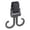 Black, variant on 1Pc Walker Hook Hanging with Dual Hook,360° Rotation Multipurpose Stroller Hooks for Hanging Diaper Bags,Stroller Wheelchair Hanger Clip Accessories,for Walker,Shopping Cart,Car Back Seat,Blue