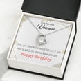 thumbnail image 4 of To Mom Birthday Message You Deserve the World Forever Necklace w Message Card, 4 of 8