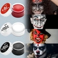 thumbnail image 3 of Joyfy 8 Pcs Halloween Makeup Kit,Halloween Face Body Painting Kit Oil Based Foundation Set with 3 Painting Brushes 2 Sponges Sfx Makeup for Zombie Vampire Skeleton Joker Cosplay Adult Kids, 3 of 7