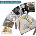 thumbnail image 6 of Seat Covers for Dining Room Chairs Stretch Floral Chair Seat Covers Set of 4, Removable Washable Upholstered Chair Seat Protector Cushion Slipcovers for Kitchen, Office(Dandelion Pattern), 6 of 6