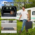 thumbnail image 6 of CL.HPAHKL 6 Foot Folding Table with Carrying Handle, Portable Plastic Camping Table Fold in Half, 6 ft Foldable Table with Sturdy Steel Frame for Indoor Outdoor Camping, Picnic and Party, Black, 6 of 7