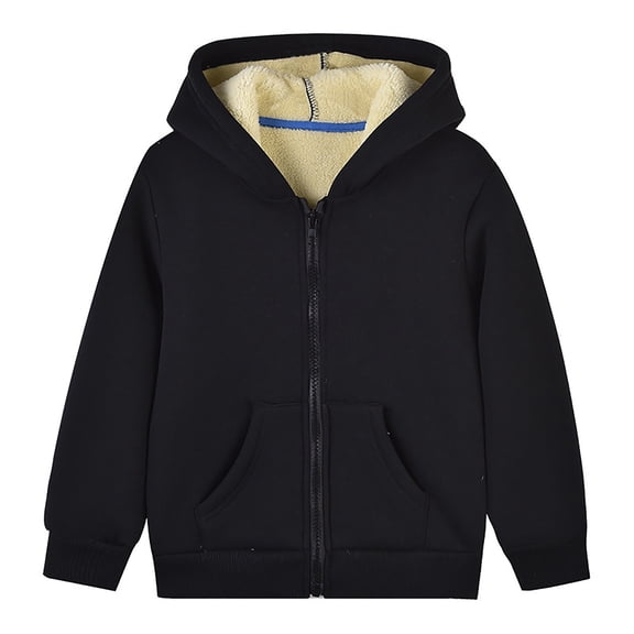eczipvz Kids Sweatshirts Boys Hoodies Kids Graphic Pullover Warm Fleece Sweatshirt with A Hood And Front Pocket Black,18-24 Months